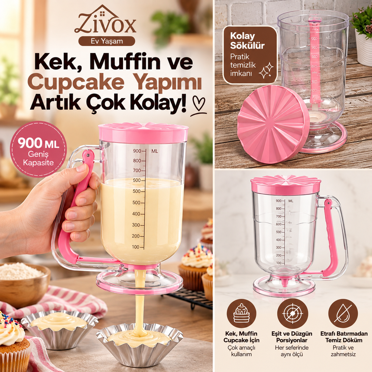 Zivox™ Hamur Porsiyonlayıcı