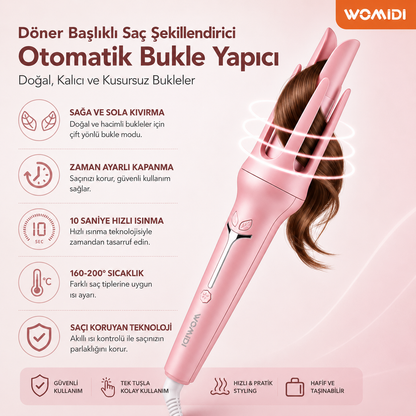 Zivox™ Otomatik Bukle Yapıcı Saç Şekillendirici