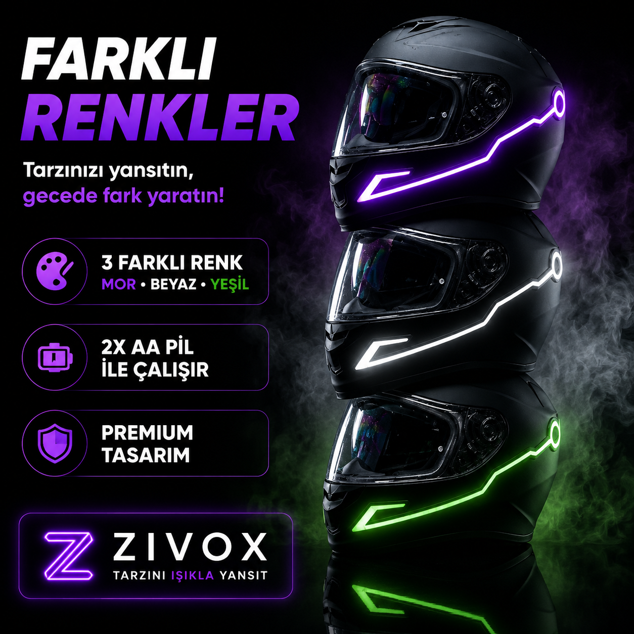 Zivox™ NeonRide LED Şerit