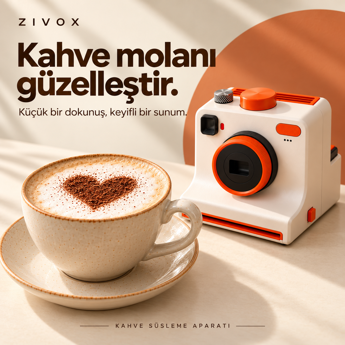 Zivox™ Kahve Süsleme Kamerası