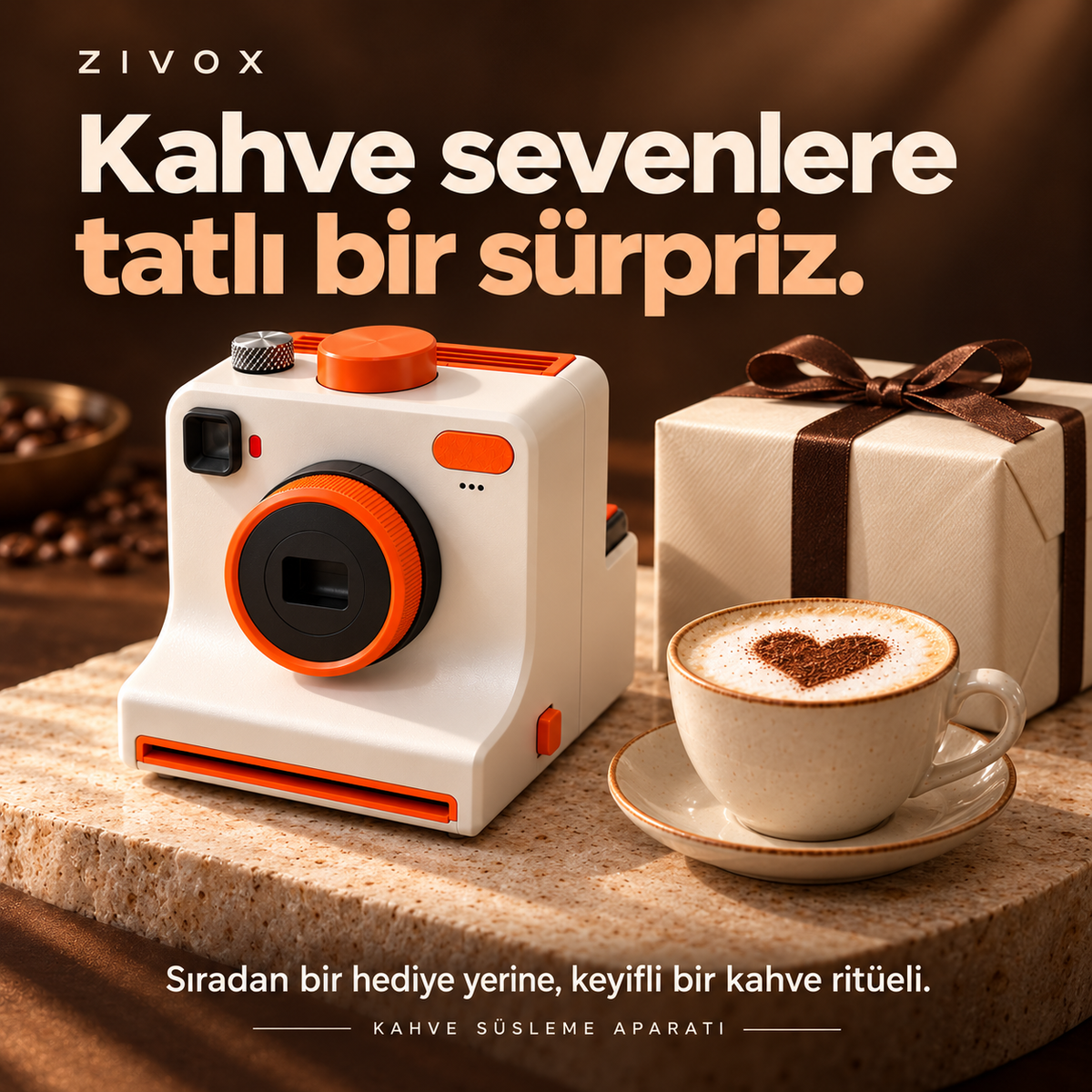 Zivox™ Kahve Süsleme Kamerası