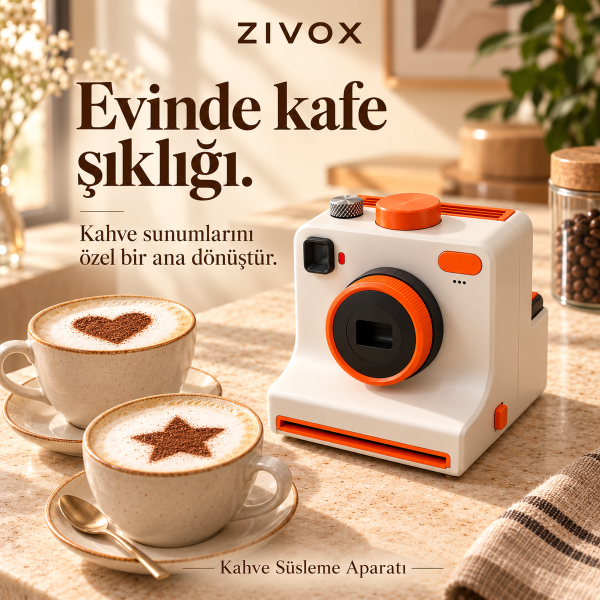 Zivox™ Kahve Süsleme Kamerası